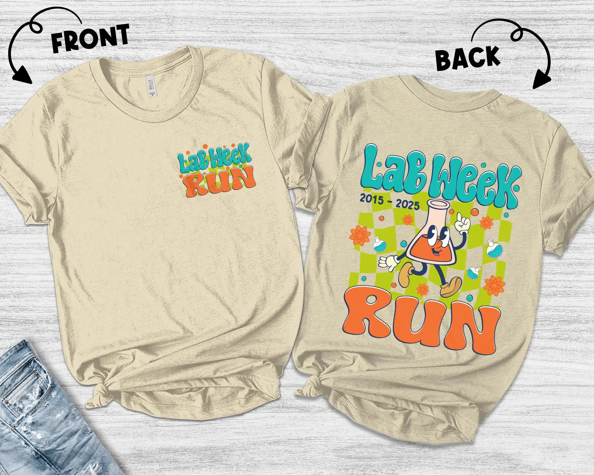 Retro Lab Week 2025 T Shirt Ru - Medical Lab Assistant ulasan dan harga